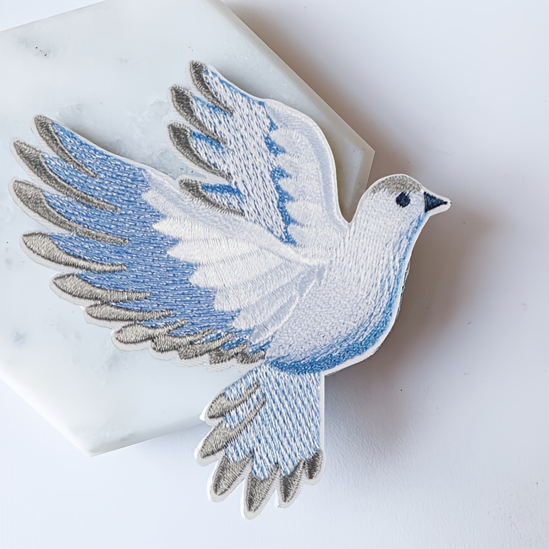 1 patch brodé en dégradé bleu- - Embroidery Meaning avis et prix