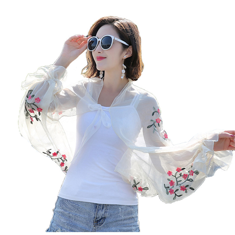 Châle de plage en mousseline d - Embroidery Cotton Shirt avis et prix
