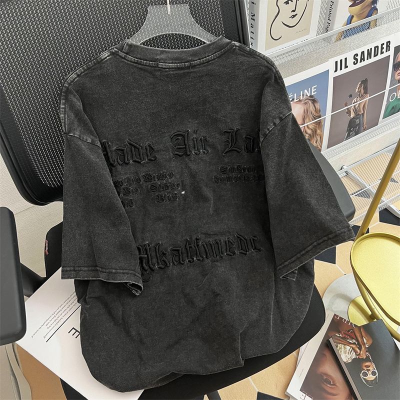 T-shirt classique en coton dél - Embroidery Cotton Shirt avis et prix