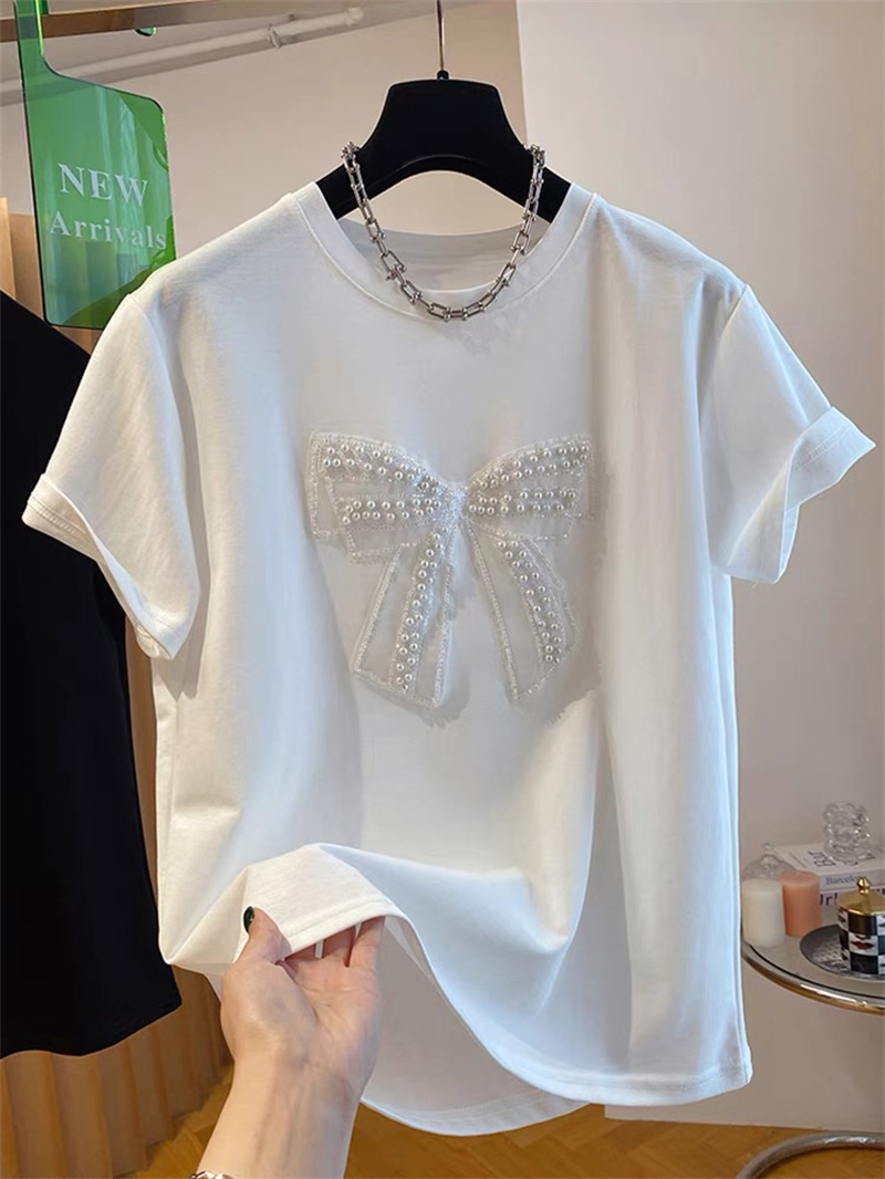   T-shirt à manches courtes po - Embroidery Cotton Shirt avis et prix